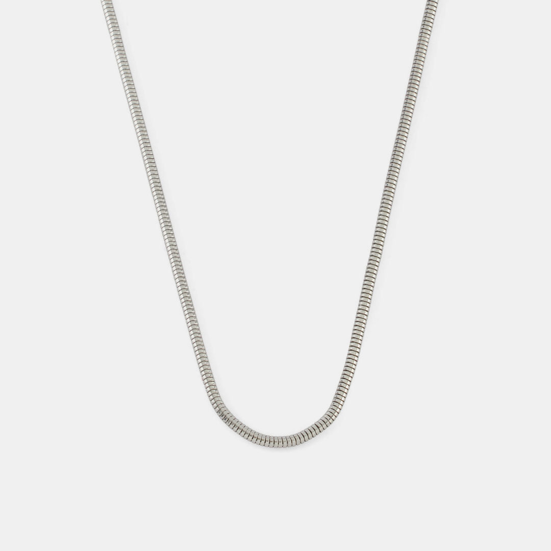 Silver Rounded Snake Chain