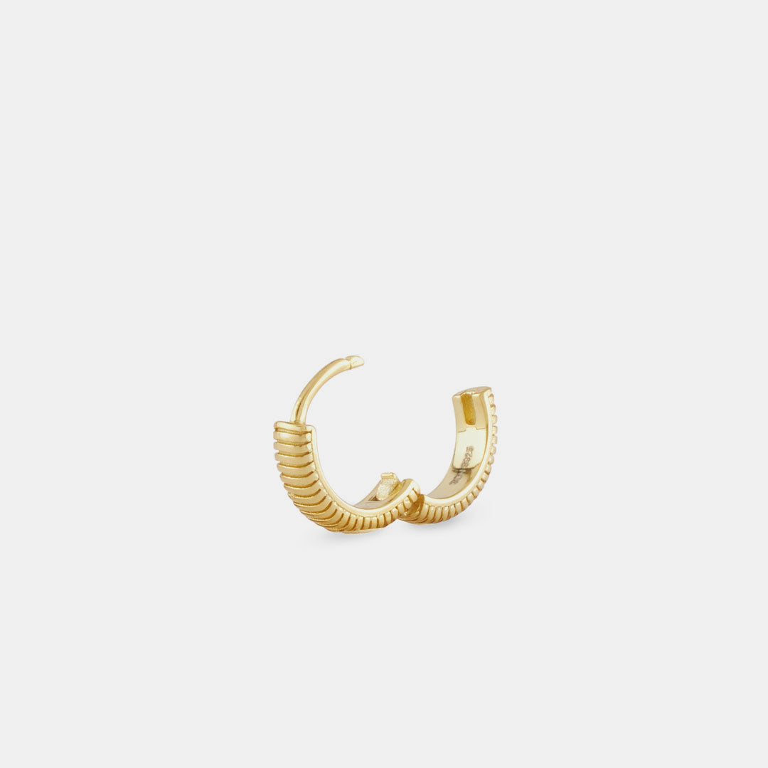 Gold Lasso Hoop Earring