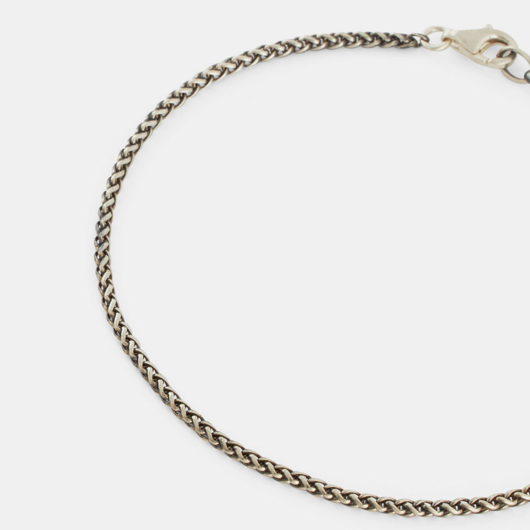 Silver Wheat Chain Bracelet