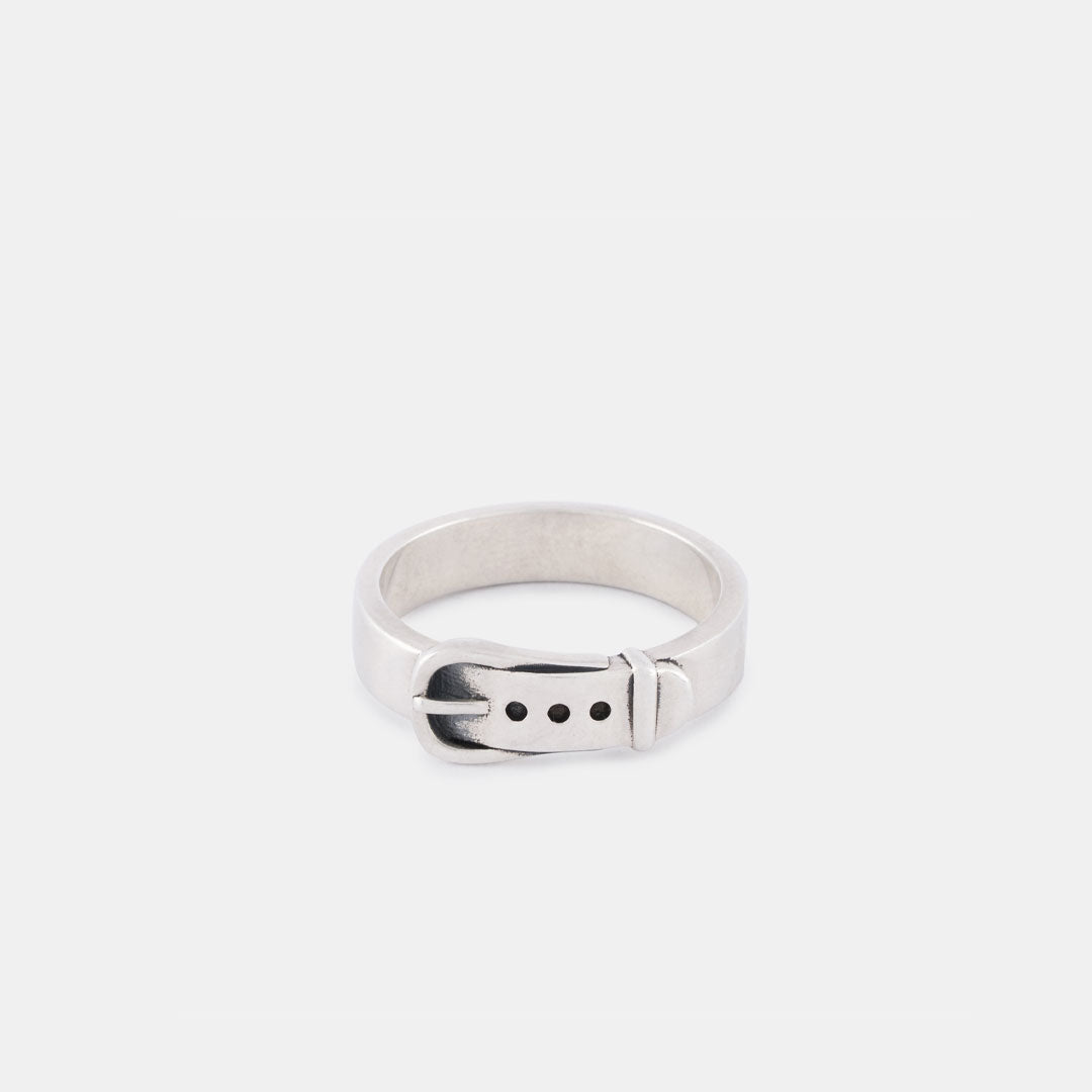 Silver Buckle Ring