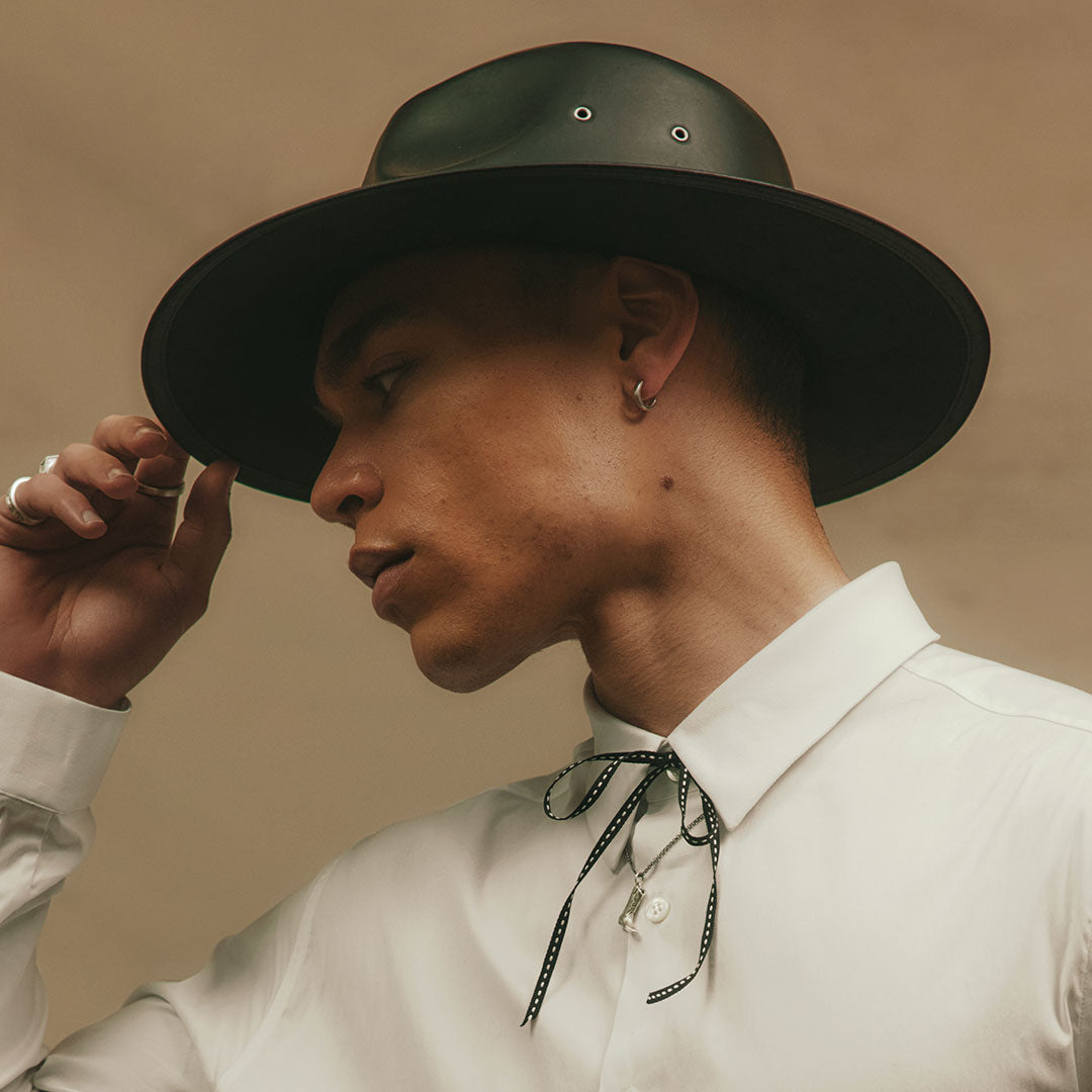 Silver Lasso Hoop Earring