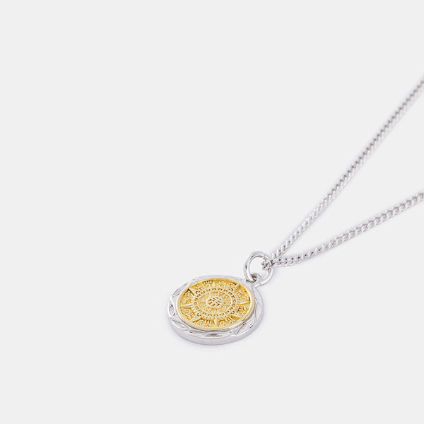 Silver Compass Necklace