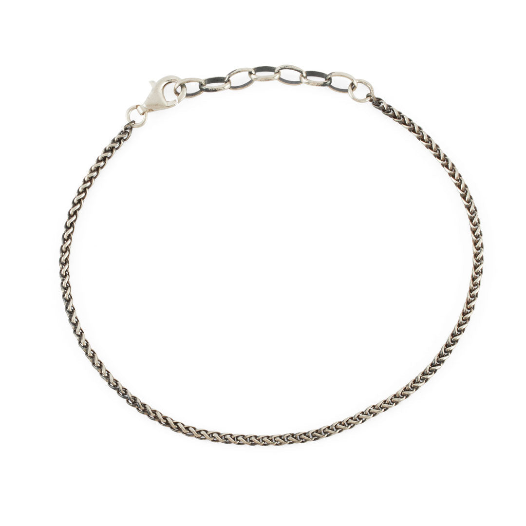 Silver Wheat Chain Bracelet