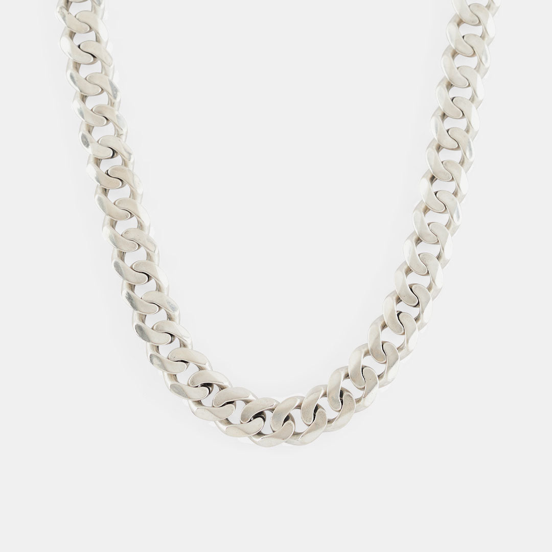 Silver 10mm Curb Chain