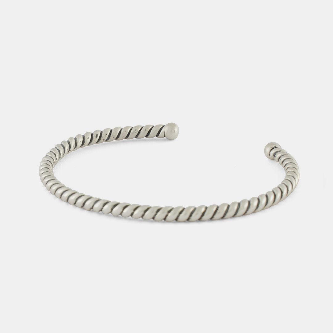 Silver Twist Cuff