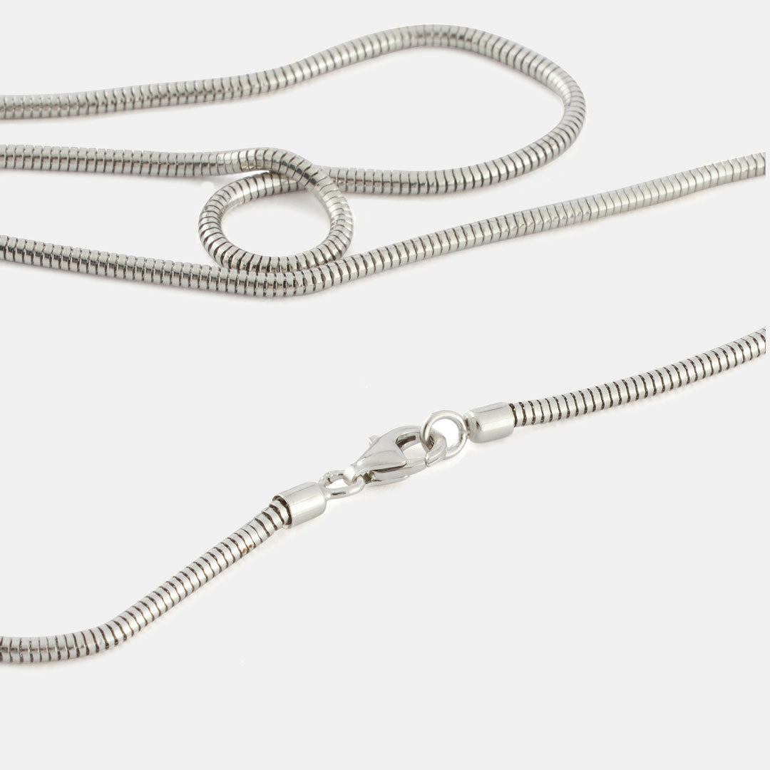 Silver Rounded Snake Chain