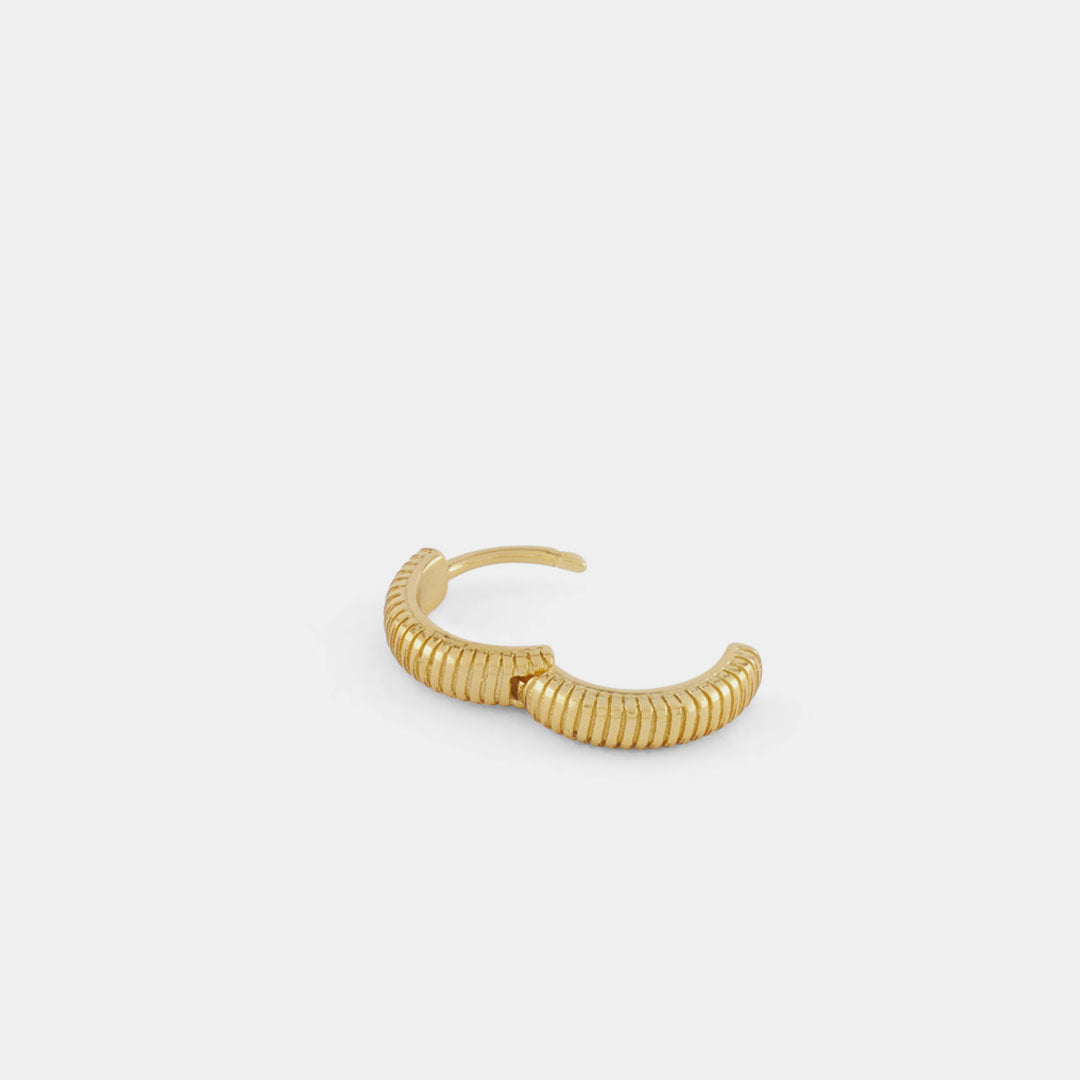 Gold Lasso Hoop Earring