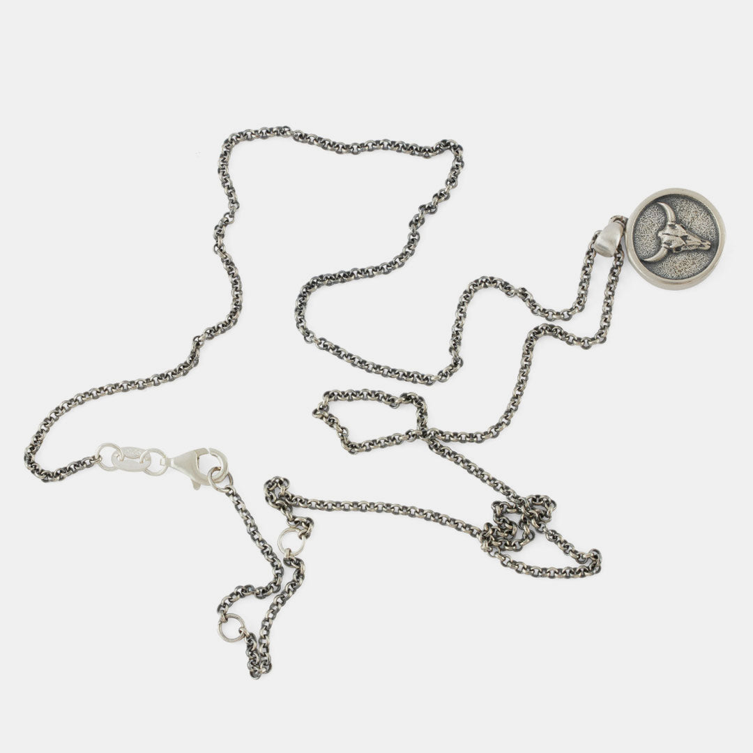 Silver Bull Necklace