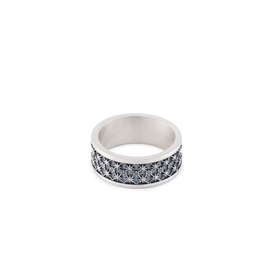 Silver Jacquard Ring