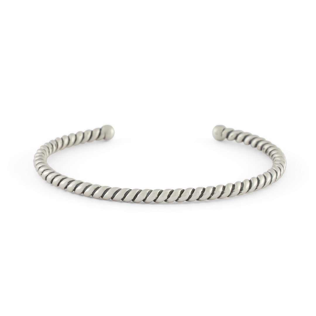 Silver Twist Cuff