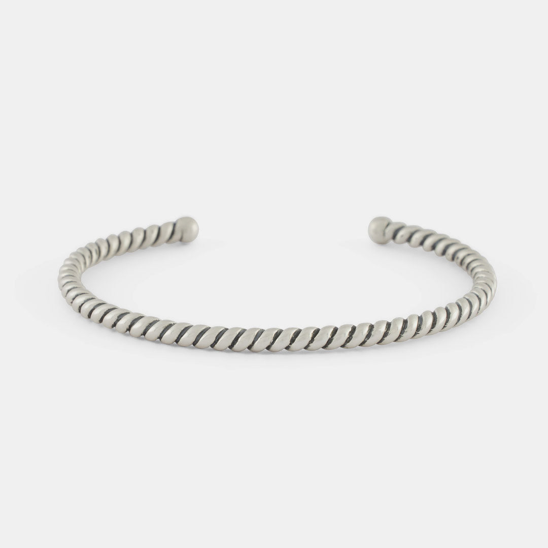 Silver Twist Cuff