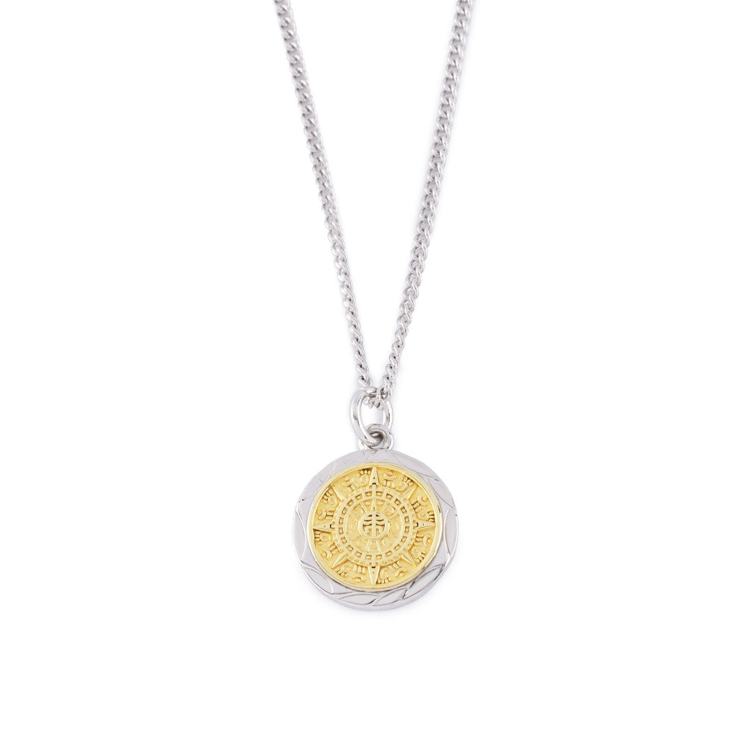 Silver Compass Necklace
