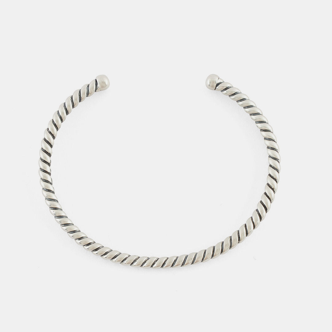 Silver Twist Cuff