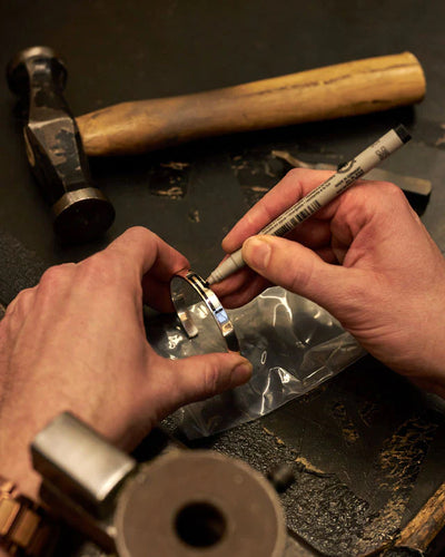 Hand-Struck Hallmarking for This Piece