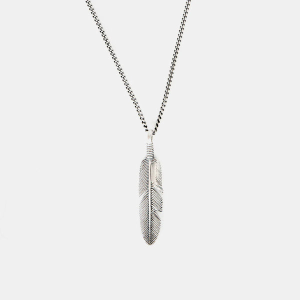 Silver Ethereal Feather Necklace