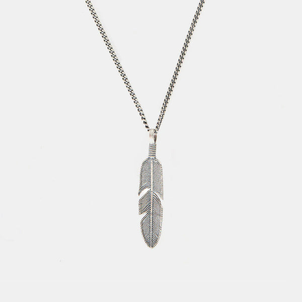 Silver Ethereal Feather Necklace