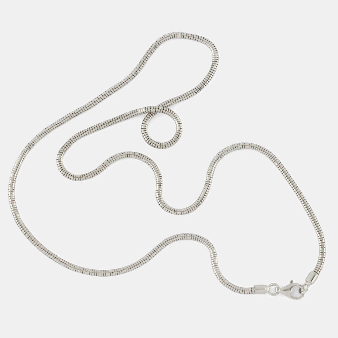 Silver Rounded Snake Chain