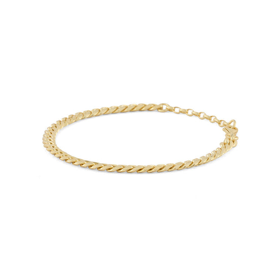 Gold 5mm Curb Bracelet