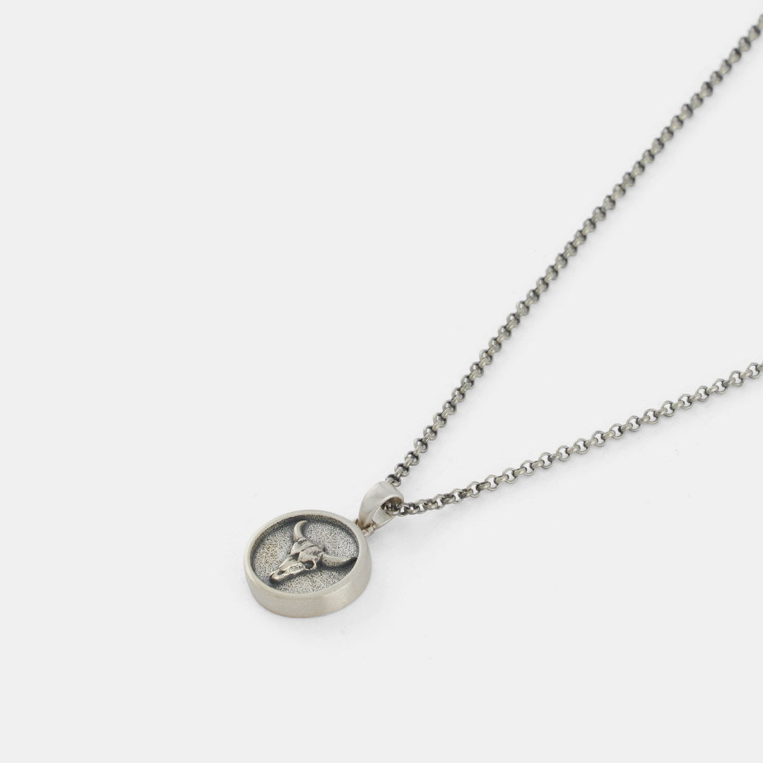 Silver Bull Necklace