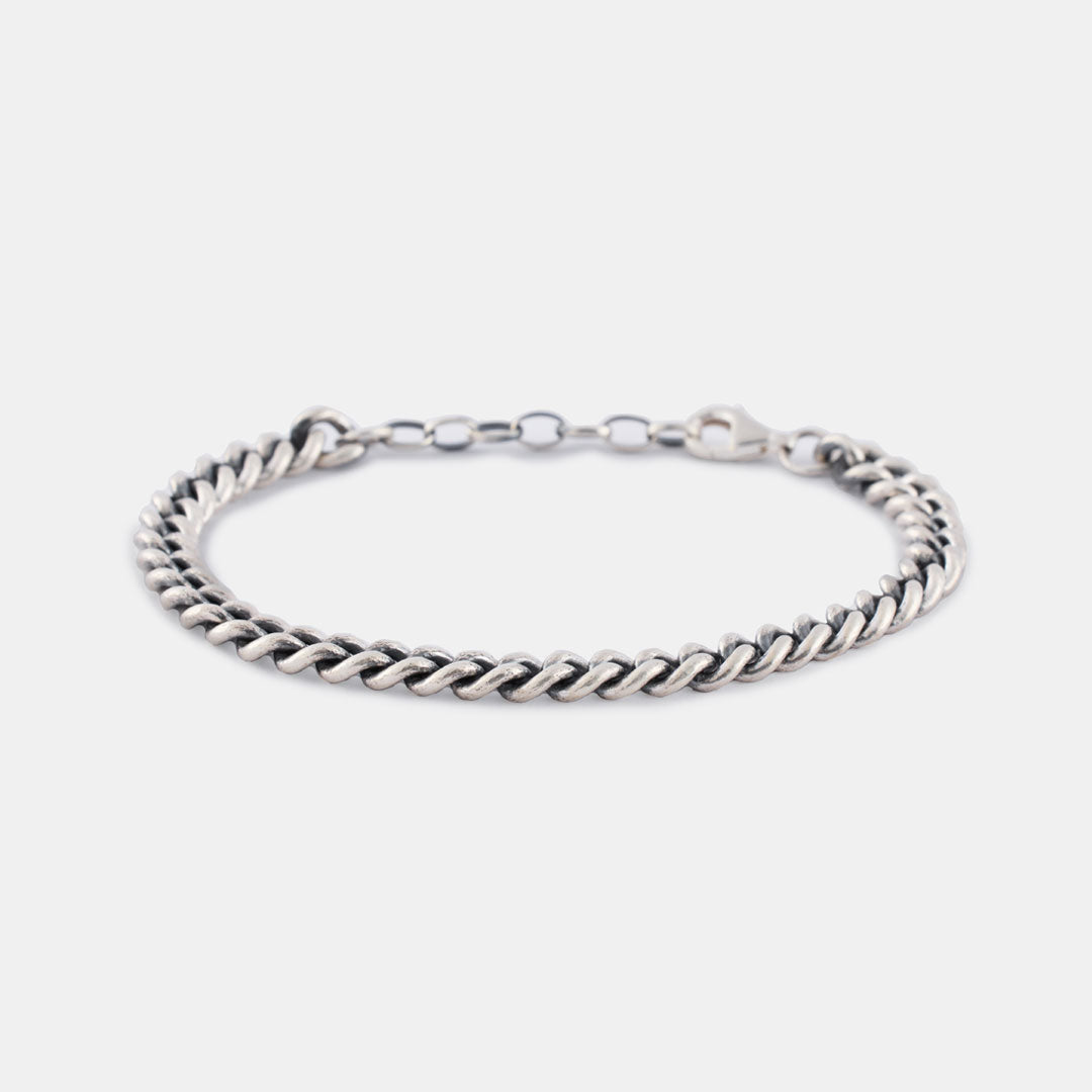 Silver 6mm Curb Bracelet