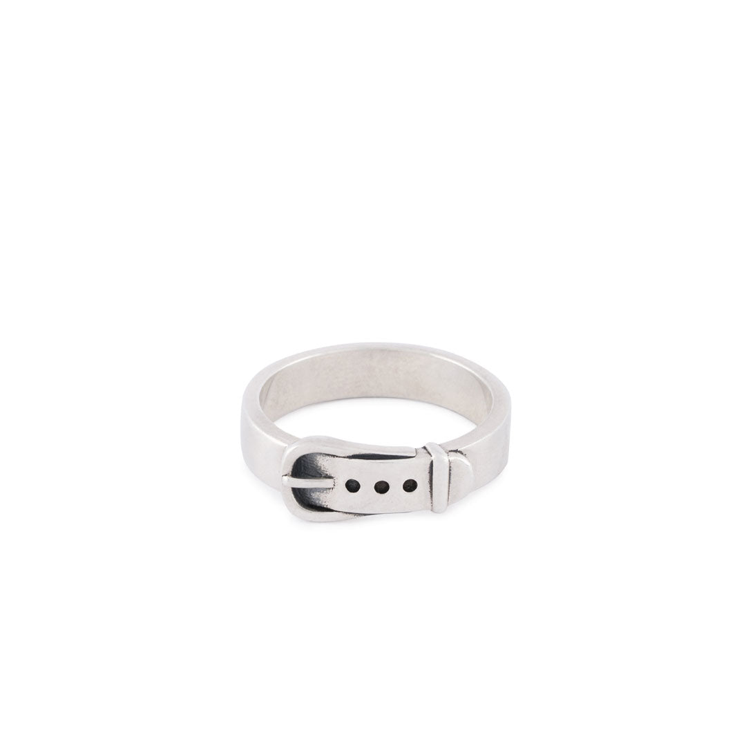 Silver Buckle Ring
