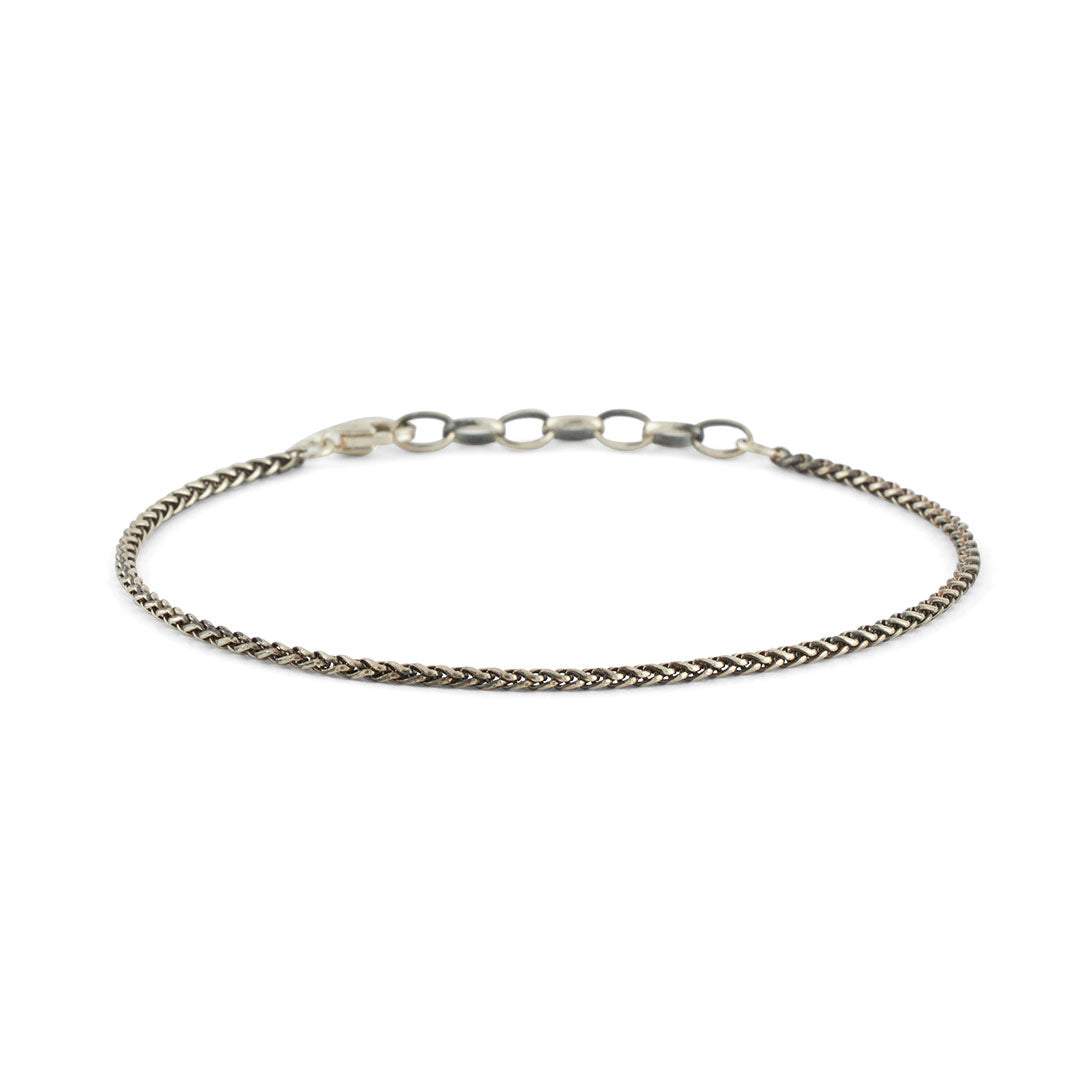 Silver Wheat Chain Bracelet