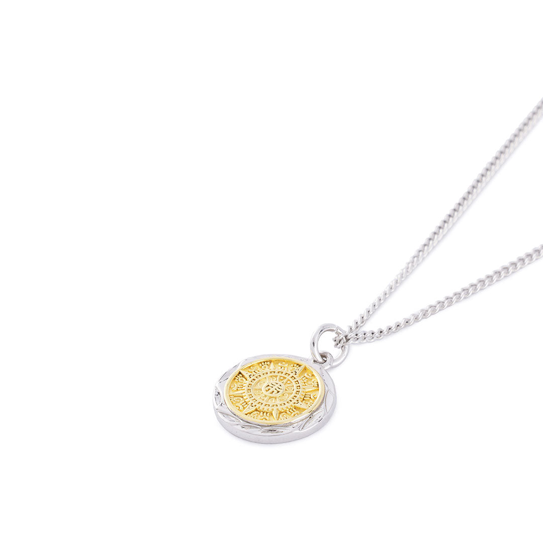 Silver Compass Necklace