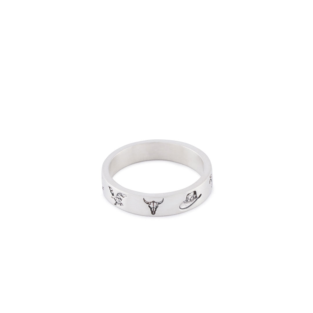 Silver Wild West Ring