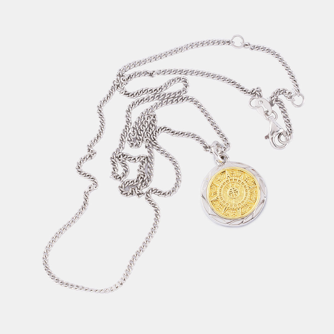 Silver Compass Necklace