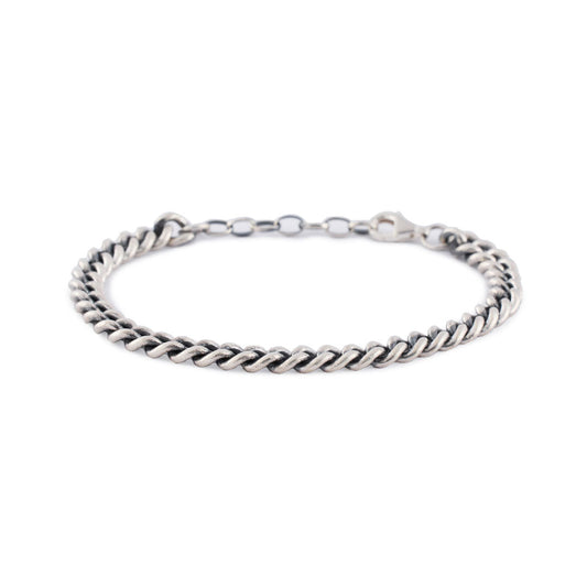 Silver 6mm Curb Bracelet