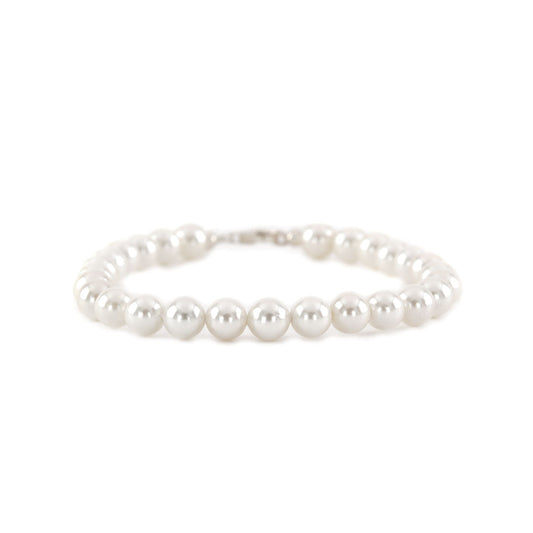 Silver Pearl Bracelet