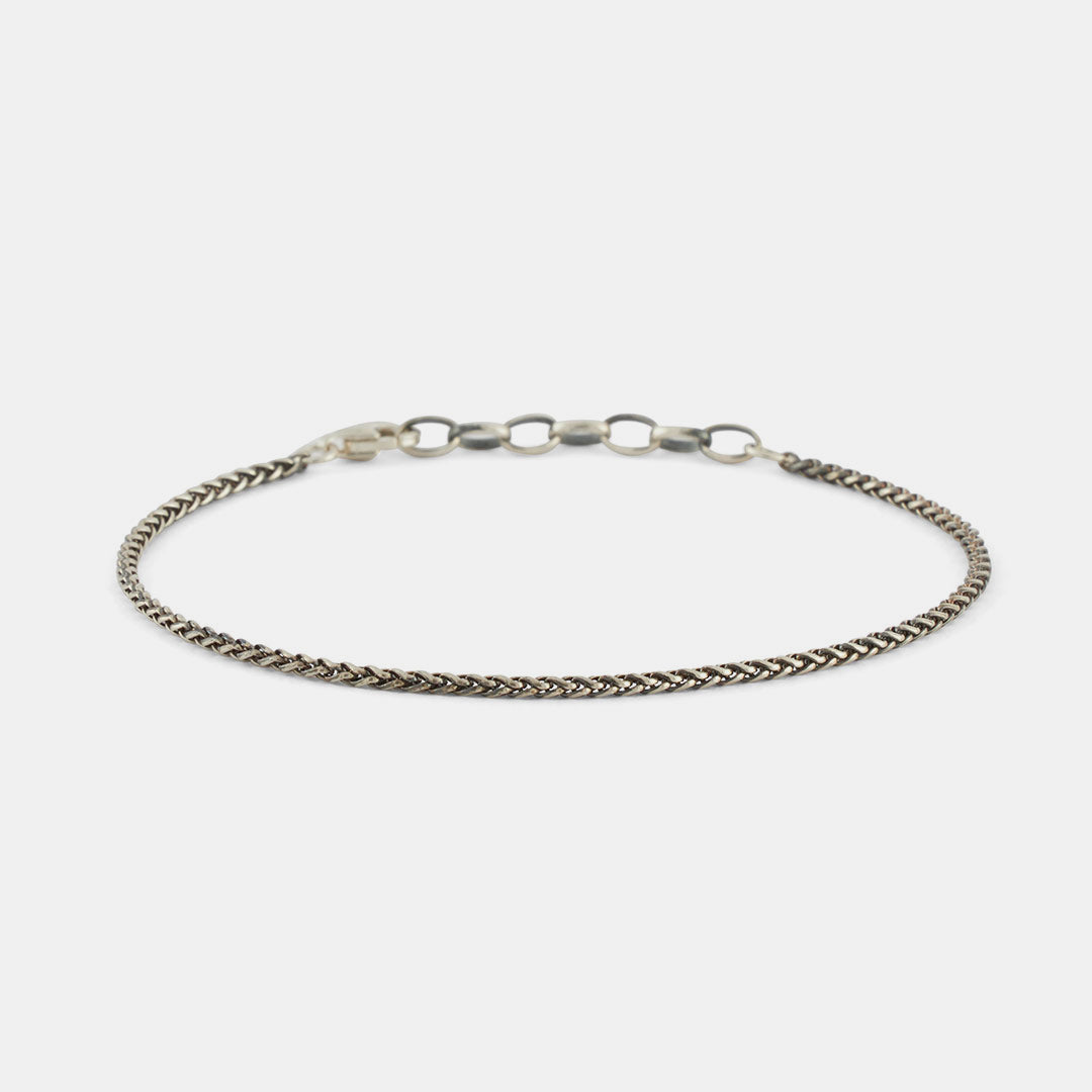 Silver Wheat Chain Bracelet