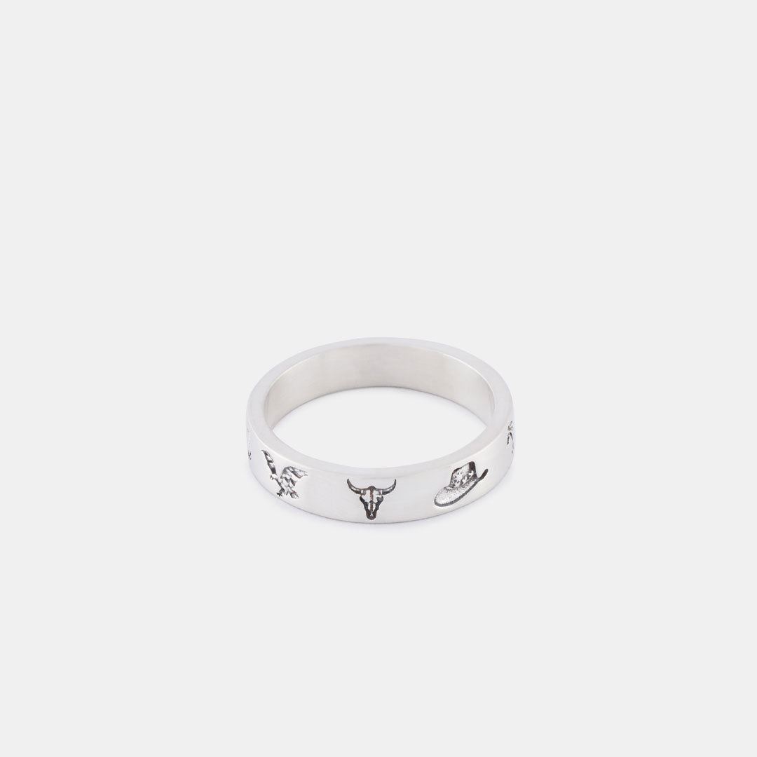Silver Wild West Ring