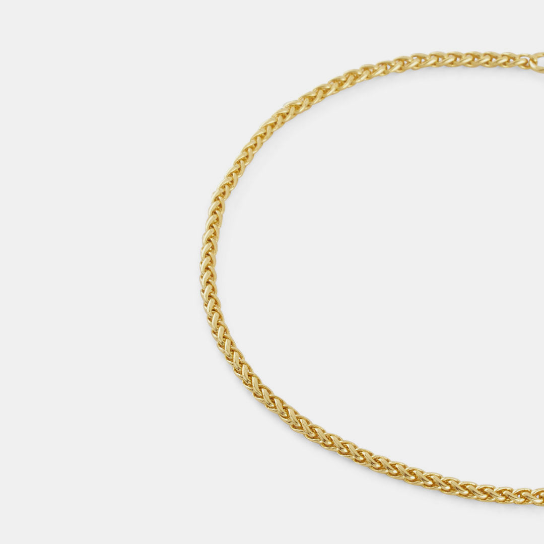 Gold Wheat Chain Bracelet
