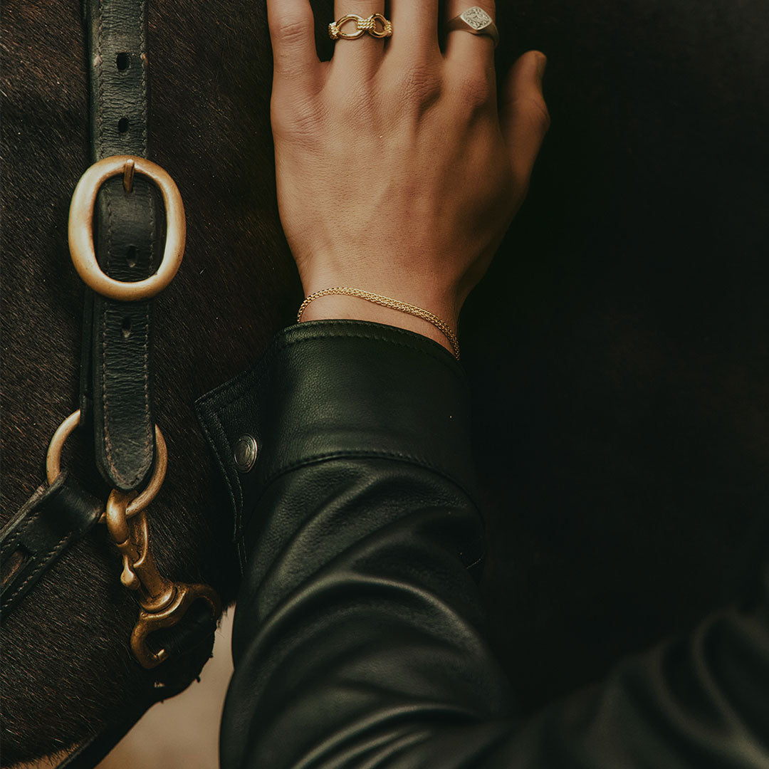 Gold Wheat Chain Bracelet